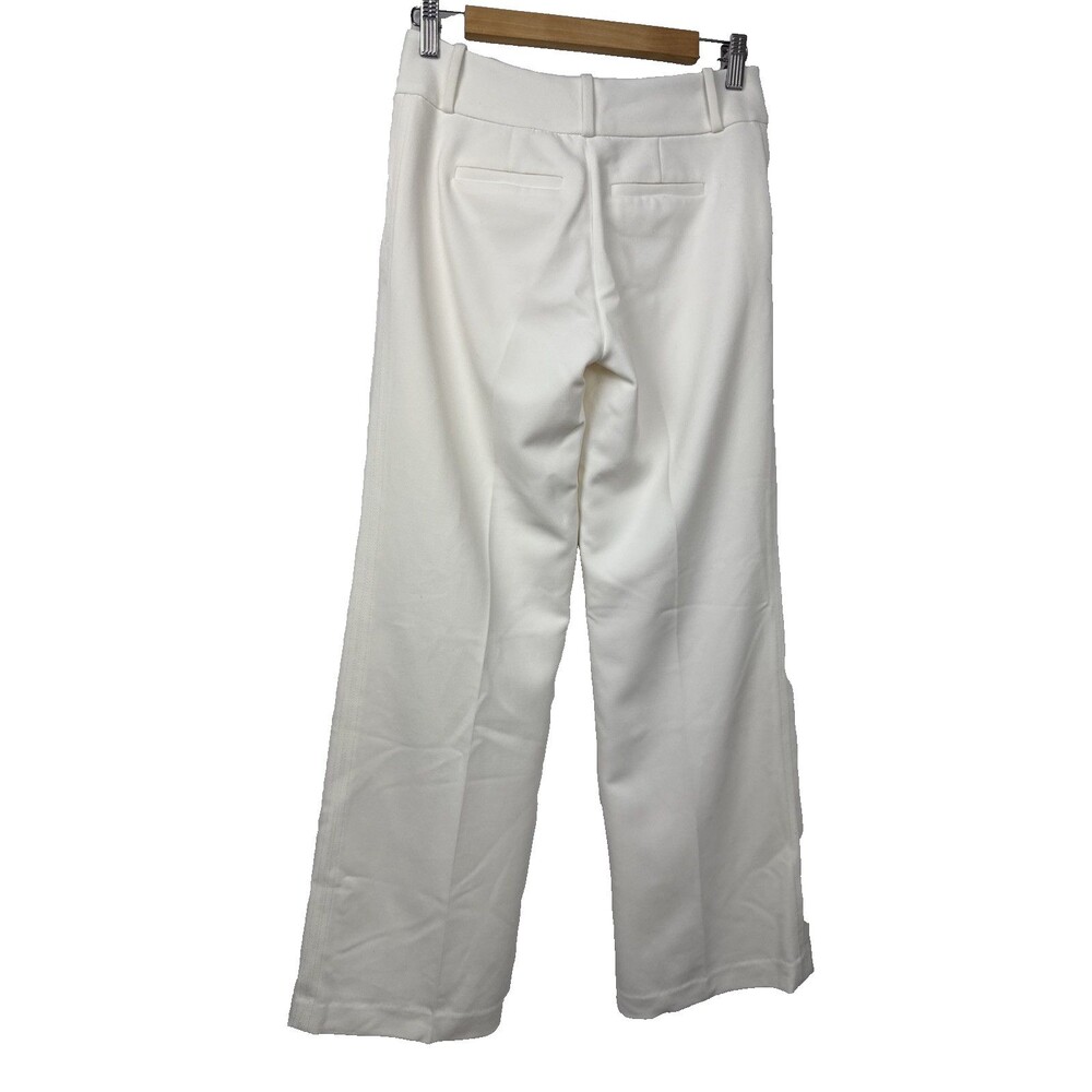 LTD White Wide Leg Sailor Pants Fully Lined Decorative Buttons Size 0 / W30 - Picture 4 of 16